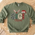 thumbnail image 2 of POPPOP Christmas Claus Embroidery Sweatshirt, Custom Mama Grandma Gigi Mimi Nickname, Gifts for Women Sweater, 2 of 4