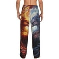 thumbnail image 6 of Cauagu Red And White Fire Bird Mens Pajama Pants Sleep & Lounge Pants,PJ Bottoms with Pockets-Medium, 6 of 7