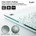 thumbnail image 4 of Cozy 60"x 76" Frameless Double Slide Shower Door 3/8" Tempered Glass, 4 of 11