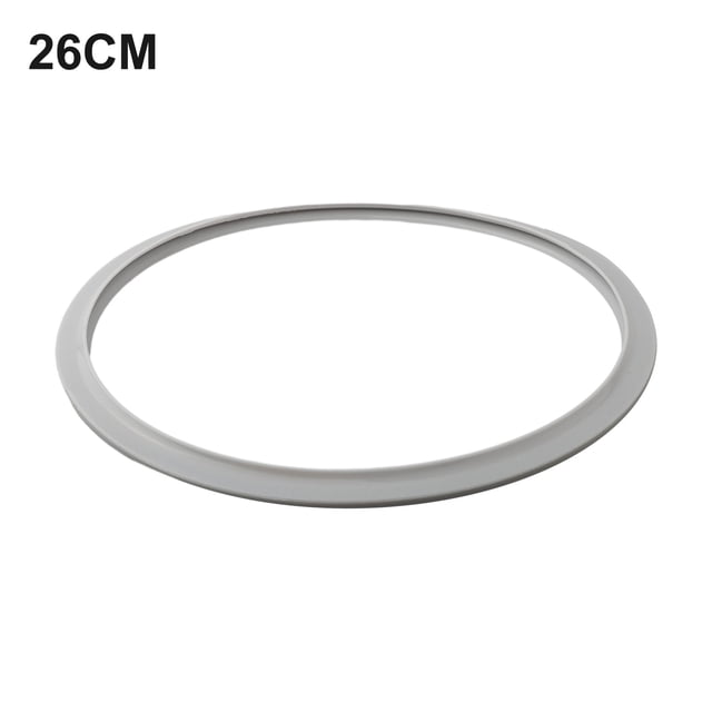LEFU Joint de Remplacement en Silicone pour Autocuiseur Joint en Caoutchouc Résistant aux Hautes Températures pour Autocuiseurs en Acier Inoxydable 26cm Gris