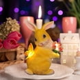 thumbnail image 6 of YingYouFu Easter Solar Light Statue Resin Rabbit and Butterfly Figurine for Outdoor Garden Yard Decoration Yellow, 6 of 8