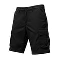 thumbnail image 4 of cfhntfmh Men Cargo Shorts Wide Leg Casual Knee Length Lightweight Shorts Stretch Outdoor Hiking Travel Work Short Pants, 4 of 7