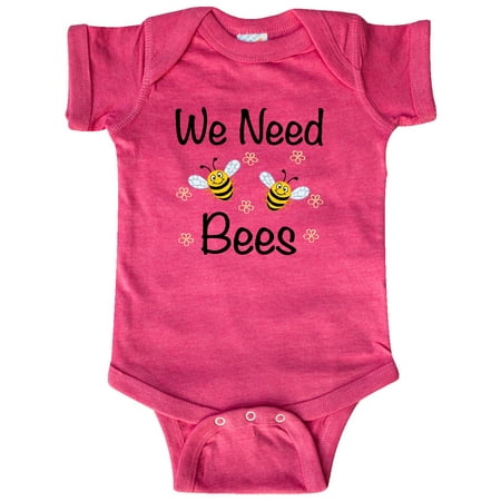 

Inktastic Beekeeping We Need Bees Gift Baby Boy or Baby Girl Bodysuit