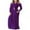 Purple-2, variant on Mengpipi Women's Maxi Dresses Short Sleeve Long Casual Dresses Loose Plain with Pockets, White-2XL(US 20-22)