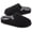 Midnight Black, variant on HomeTop Men's Father's Day Gift Wool-like Slip-on Slippers with Coral Fleece Lining and Non-Slip Sole
