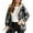 Grey, variant on Women Lightweight Short Jacket Hooded Spring Fall Transitional Fashion, Cute Thin Coat , XL
