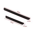 thumbnail image 5 of 4pcs Rubber Car Door Sill Scuff Covers Black Door Panel Guards Protector Trim Anti-scratch Exterior Parts Car Decor Accessories, 5 of 5