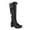 Black, variant on Bmisegm Thick High Heel Sweet Tall Women's Boots Plush Cotton Boots Warm Snow Boots Shoes Boots for Women White 9