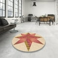 thumbnail image 4 of Ahgly Company Machine Washable Indoor Rectangle Transitional Bright Orange Area Rugs, 3' x 5', 4 of 7