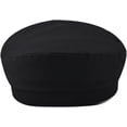 thumbnail image 3 of YooGuoGuo Black Newsboy Hats for Women with Colorful Chain Trendy Fiddler Sailor Cap Baker Boy Peaked Beret Hat, 3 of 5