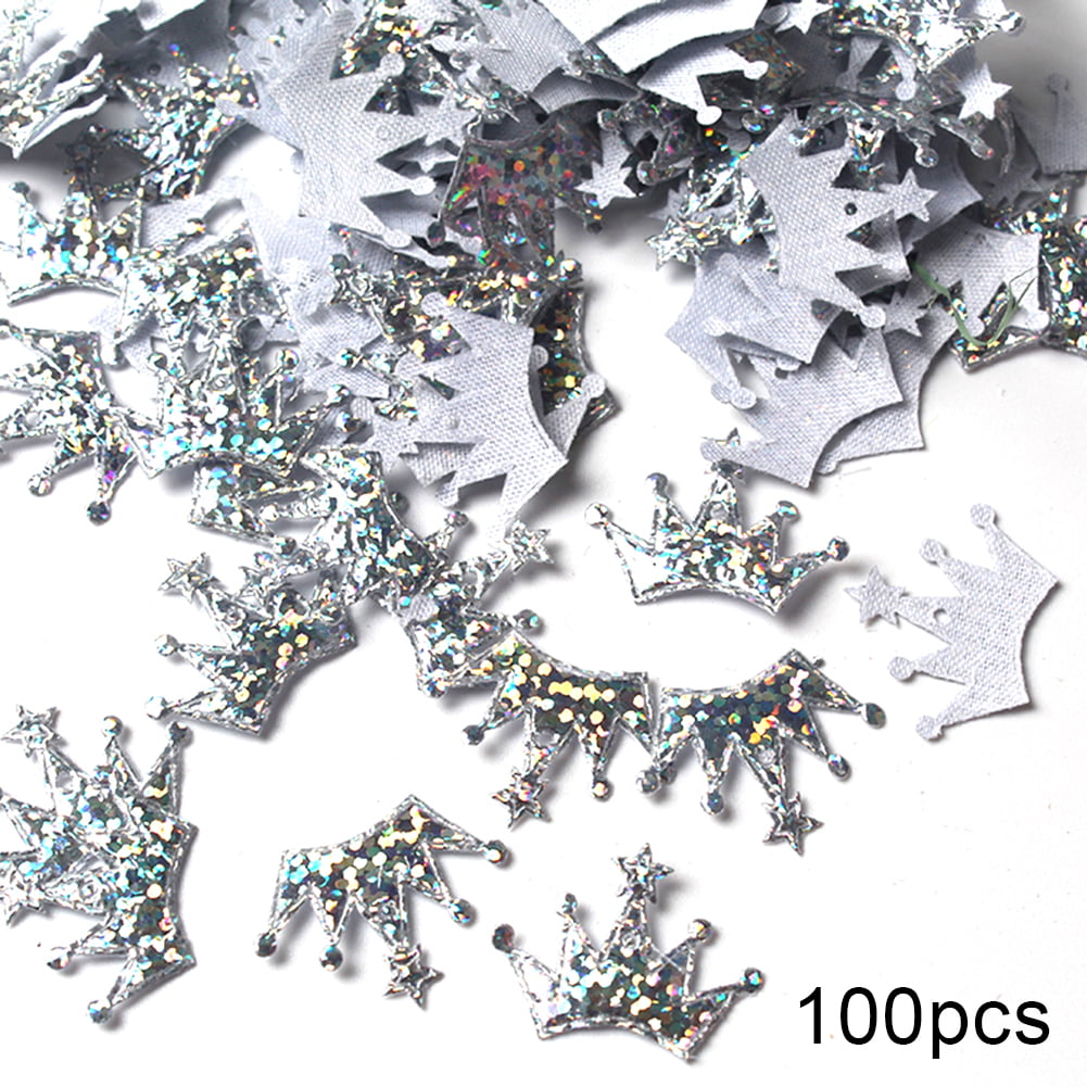 HB 100x Christmas Crown Shape Confetti NewYear Wedding Party Birthday Scatter D 