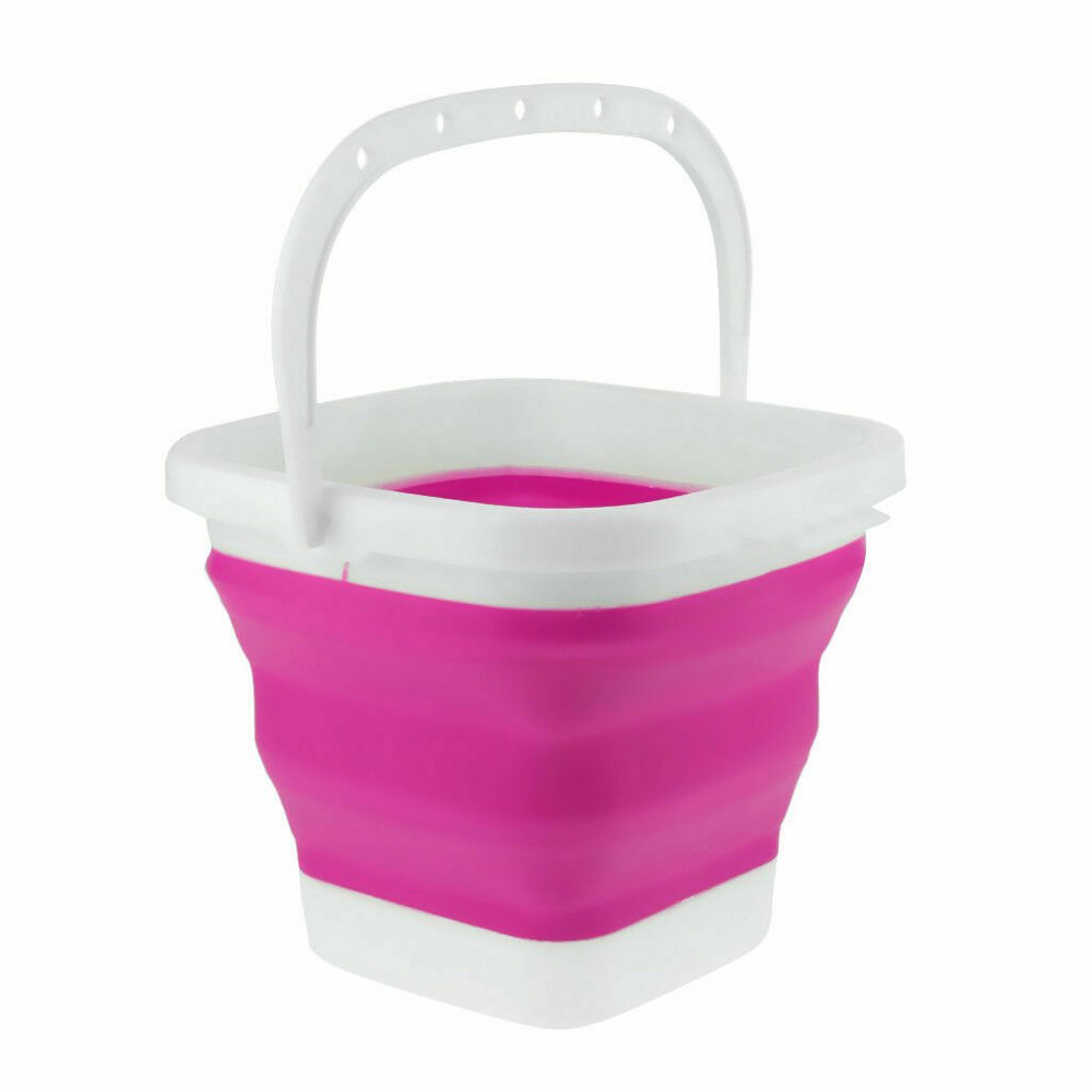 Collapsible Bucket,3L Collapsible Water Bucket Mini Square Car Wash Tub Outdoor Fishing Waterpot
