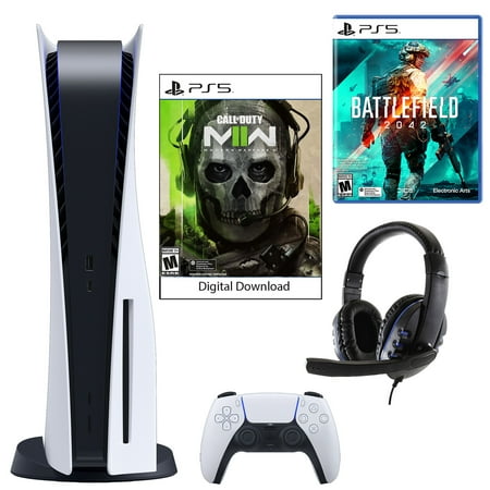 Sony PlayStation 5 Core COD: Modern Warfare II Console with Battlefield 2042 and Universal Headset