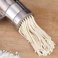 thumbnail image 6 of Manual Stainless Steel Pasta Maker Machine, 5 Molds Hand Crank Noodle Press for Home Restaurant Camping, 6 of 8