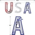 thumbnail image 7 of Club Pack of 12 Red and Blue Patriotic Glittered USA Party Streamers 4.5', 7 of 7