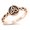 Rose Gold-Tone, variant on Gold-Tone Sterling Silver Braided Triquetra Ring Size 10