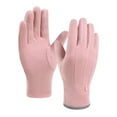 thumbnail image 2 of QSAWXQZ Women's Fleece Velvet Thermal Gloves Solid Windproof Waterproof Warmer Athletic Gloves for Outdoor Pink Free Size, 2 of 6