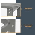 thumbnail image 4 of ACEGOSES Patio Side Table, Adirondack Outdoor HIPS Weather-Proof Square End Table, Light Gray, 4 of 6