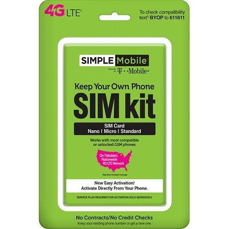 simple mobile, powered by tmobile, universal sim kit