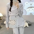 thumbnail image 1 of Maternity Nursing Pajama Set with Easy Access Nursing Cotton Polyester Contrast Print, 1 of 10