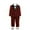 Wine-4, variant on MUXiin Boy's Tuxedos Toddler Formal Suits Set Kids Blue Black Slim Fit Suit for Weddings