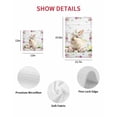 thumbnail image 7 of Easter Bunny Kitchen Dish Towels for Drying Dishes Set of 3, Spring Daisy Flower Colorful Eggs White Wooden Waffle Weave Microfiber Hand Tea Bathroom Towels Quick Dry & Absorbent Towel 12x12, 7 of 7