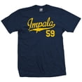thumbnail image 1 of Impala 59 Script Jersey T-Shirt 1959 Lowrider Ladies Womens Mens, 1 of 2