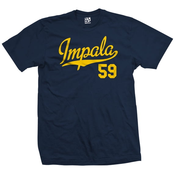Impala 59 Script Jersey T-Shirt 1959 Lowrider Ladies Womens Mens