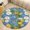 style, variant on Floral Colorful Flower Round Rugs -Washable Non-Slip Small Round Area Rug Throw Soft Circle Rugs for Bedroom, Modern Print Indoor Carpet for Entryway Sofa Living Room
