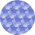 thumbnail image 1 of Ahgly Company Machine Washable Indoor Square Transitional Jeans Blue Area Rugs, 3' Square, 1 of 7