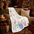 thumbnail image 3 of Whimsical Watercolor Kittens Floral Scenes Playful Cat Themed, Playful Pet Portrait Pattern, Warm Flannel Blanket for Living Room and Bedroom, Cat Lovers Just Because Gift, Pet Lover Home Decor, 3 of 9