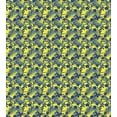 thumbnail image 3 of Ambesonne Botanical Duvet Cover Set, Summer Tone Palm Hibiscus, 2-Calking, Yellow Navy Blue, 3 of 7