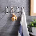 thumbnail image 3 of Bewildely Paquete de 5 ganchos para toallas, acero inoxidable, gran capacidad de carga, colgador de toallas de acero inoxidable multiusos Juegos de accesorios de baño dorado, 3 of 6