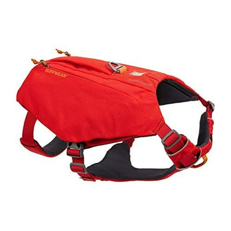 Ruffwear Switchbak Dog Harness Pack & Harness Hybrid for Day Trips & Everyday Use Red Sumac Small