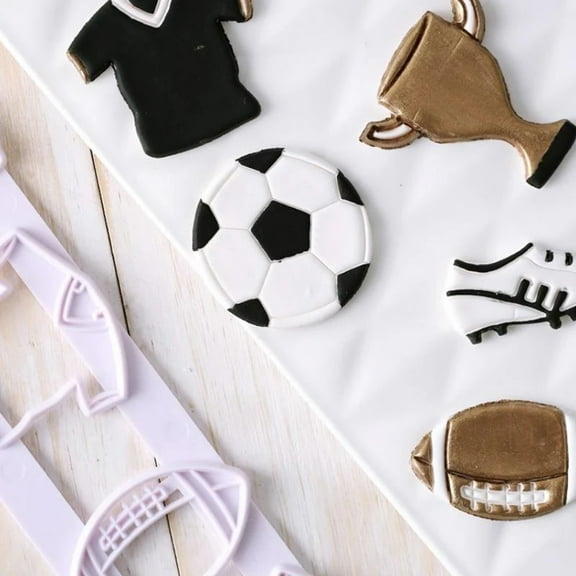 Football Sports Cutting Craft Cookie Pastry Biscuit Cutter Fondant Cake Mold AL