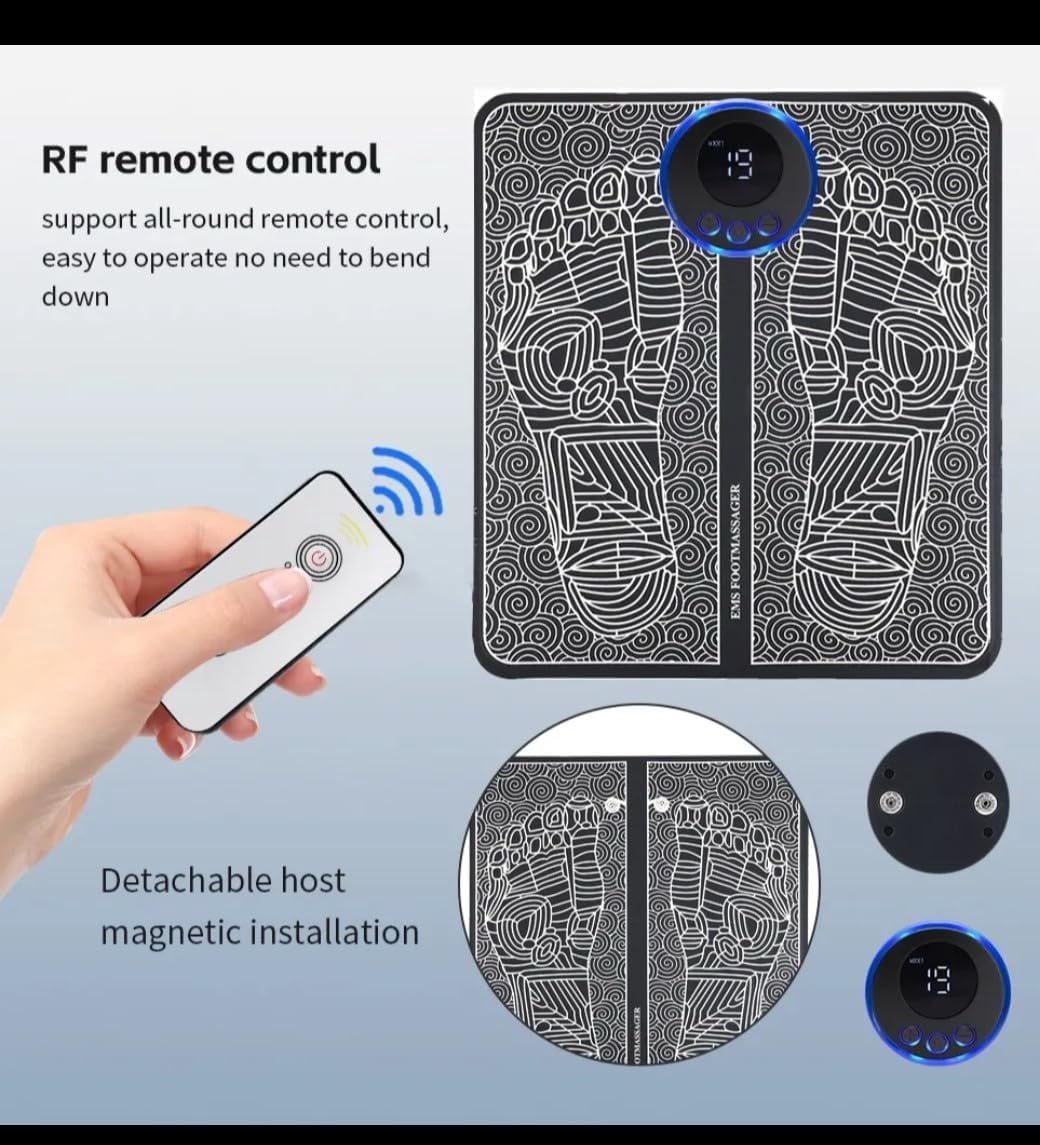Transcutaneous Electronic Nerve Stimulator and Powered Muscle Stimulation for Pain Relief, EMS Foot Massager