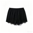 thumbnail image 4 of XIAONU Womens Lace Shorts Elastic Waist Scalloped Edge Sleep Bottoms, 4 of 5