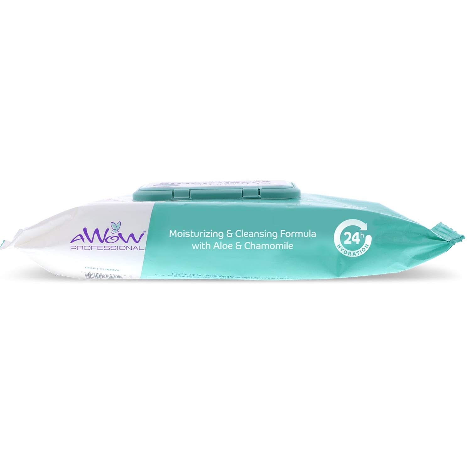 AWOW Professional Adult Wipes for Incontinence & Cleansing, Large Disposable Washcloths, Aloe & Vitamin E, Unscented, 50 Count (12 Packs, 600 Wipes Total)