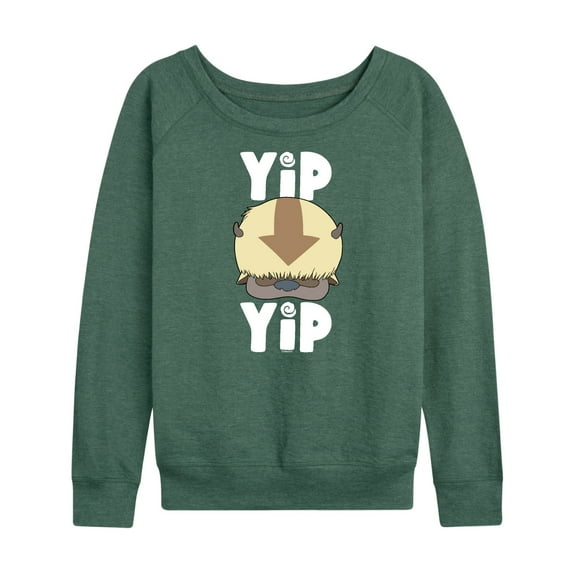 Avatar - The Last Airbender - Cute Appa Yip Yip - Women's Lightweight French Terry Long Sleeve Shirt