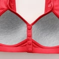 thumbnail image 5 of Fznquz Seamless Women's Bras Daisy No Wire Front Closure Soft Red Everyday Bras, 5 of 6