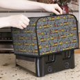 thumbnail image 7 of Uemuo Modern Excavator Print Toaster Cover 4 Slice, Small Kitchen Appliance Covers, Toaster Oven Cover with Loop, Bread Machine Cover Dust Cover Protection, 7 of 7