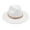 White_One Size, variant on Performance Hat Thick Chain Decor Dome Solid Color Jazz Hat Wide Brim Retro Photo Prop Fedora Winter Autumn Panama Cap
