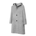 thumbnail image 5 of jtjvou Womens Peacoat Notched Lapel Collar Single-Breasted Trench Coats Loose Casual Long Jacket 2025 Fall Winter Outerwear White M, 5 of 7