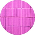 thumbnail image 1 of Ahgly Company Indoor Round Abstract Pink Contemporary Area Rugs, 5' Round, 1 of 4