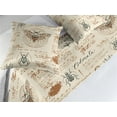 thumbnail image 2 of Gothic Themed Bed Runner Set, Spooky Moth and Cockroach Sketch Cursive Hand Writing Pattern Grunge, Decorative Bedding Scarf & 2 Pillow Shams for Hotels Homes, Queen, Pale Caramel Cream, by Ambesonne, 2 of 3