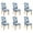 Tropical Plant-2, variant on Chair Covers for Dining Room Set Of 6 Stretch Dining Chair Cover Removable Washable Chair Seat Protector Cover for Home Party Hotel Wedding Ceremony, Universal Size (daisy)