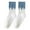Blue, variant on JeashCHAT Women's Autumn And Winter Striped Blue Plaid Sports Socks