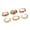 Gold, variant on Pack of 6 Alloy Stackable Rings Boasting Gemstones Adjustable for Any Finger Size and Fashion Statements