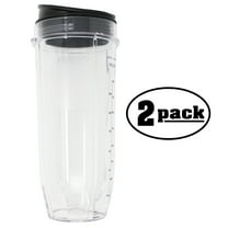 2-Pack Replacement 32 oz Nutri Ninja Cup 407KKU641 for BL487A Nutri Ninja Auto-iQ Pro Complete