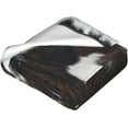 thumbnail image 2 of Cow Fleece Throw Blanket Soft Black and White Cowhide Flannel Plush Lightweight Warm Cozy Blanket for Bed Couch Sofa Travel 60"X50", 2 of 8